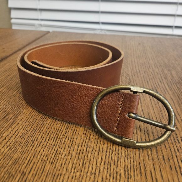 Club Monaco Other - Club Monaco Men's Wide Brown Leather Belt Medium 32-34"
